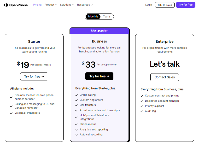 OpenPhone APK Download: iOS, Android, Mac, Windows & More 4 OpenPhone pricing