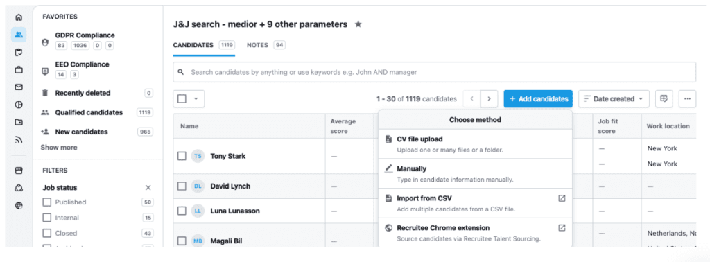10 Steps To Use Recruitee Resume Checker: Try Free Parsing! 5 Recruitee Upload CVsResumes