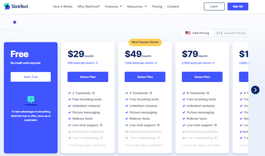 SimpleTexting vs SlickText: This Wins in Features (2024) 7 SlickText pricing