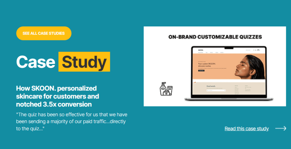 How to Use Visual Quiz Builder Shopify Features (TuTorial) 4 Visual Quiz Builder case study