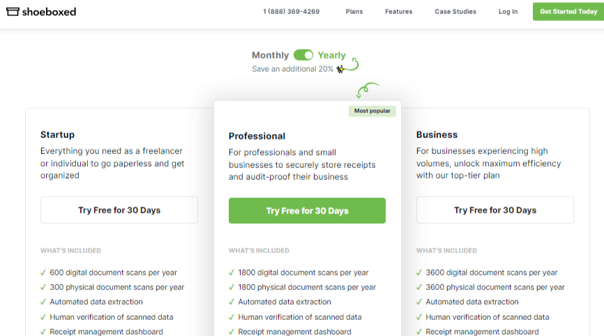 Shoeboxed Vs Expensify: Better for Expense Tracking & Saving? 6 shoeboxed pricing