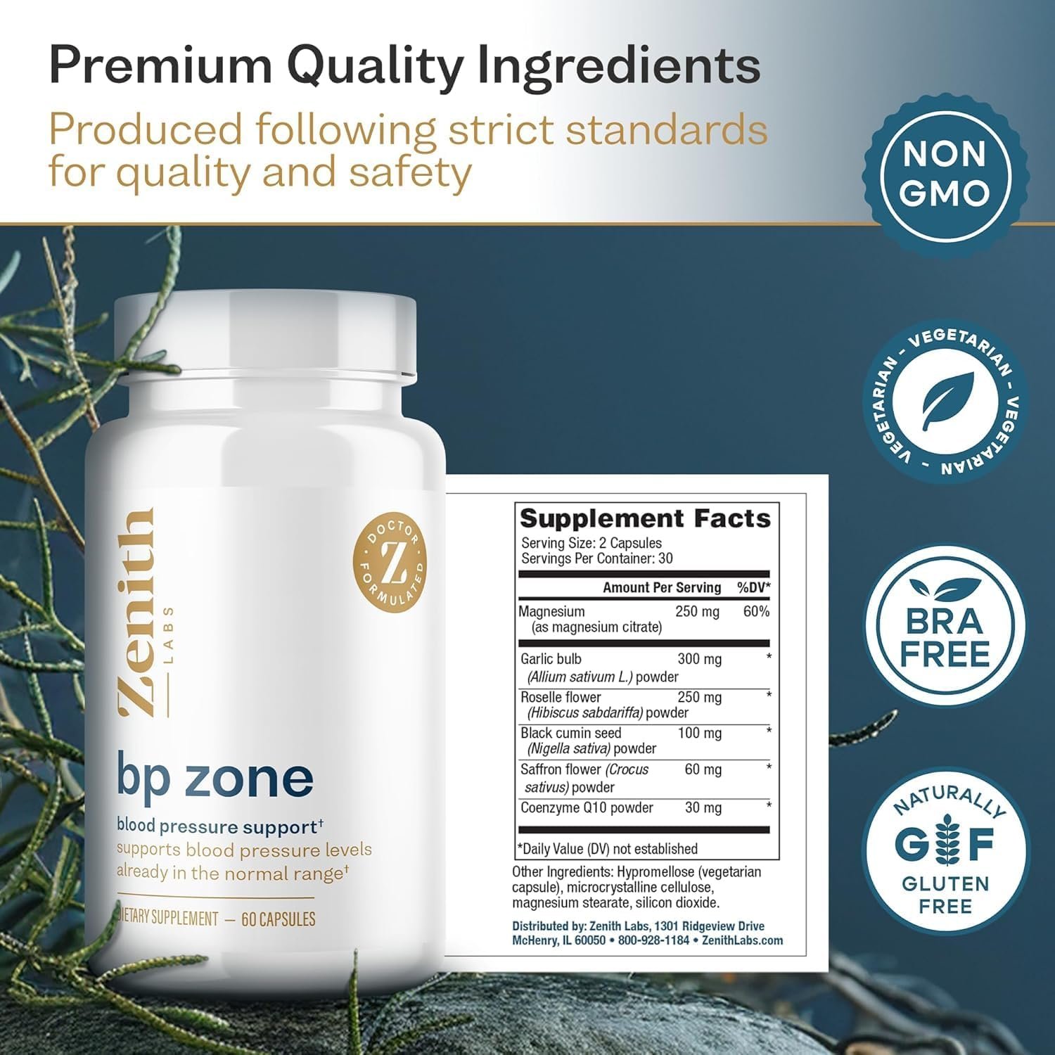 BP Zone Zenith Labs Dosages