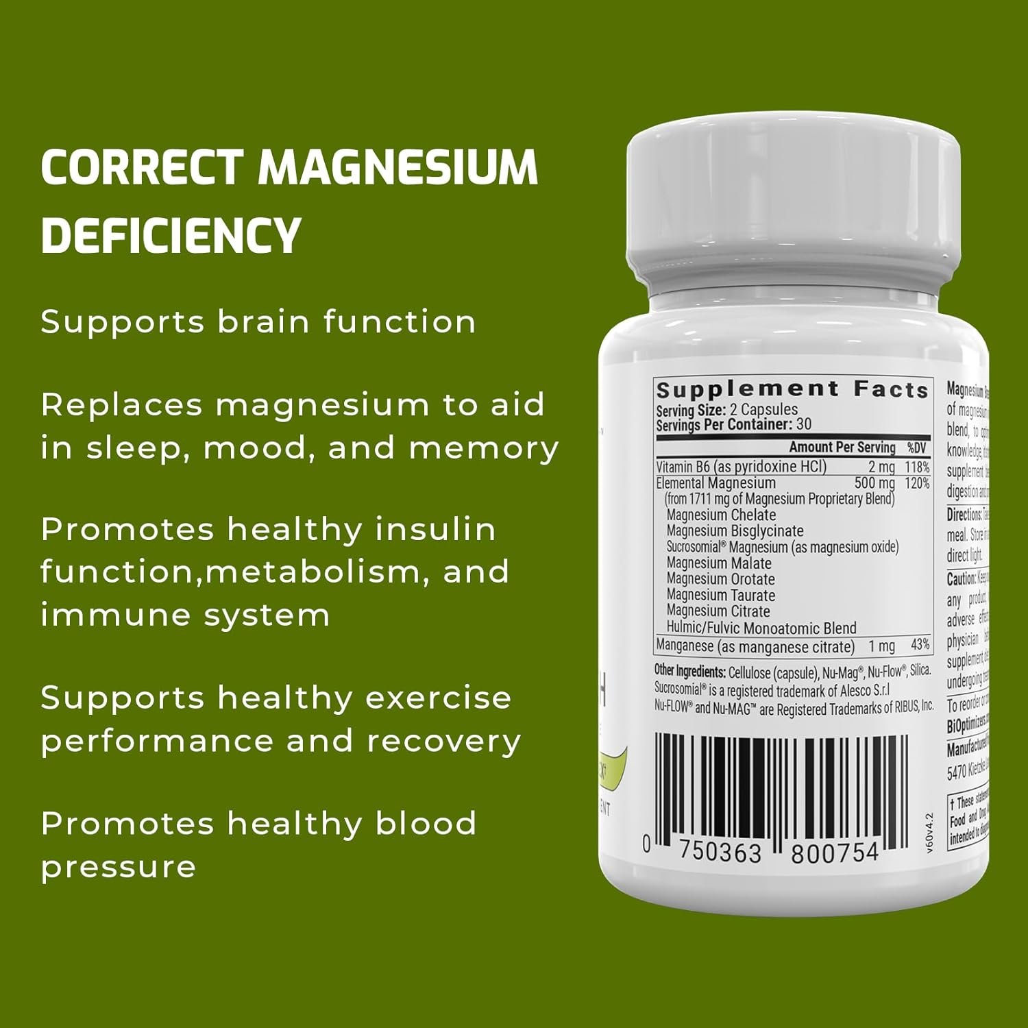 BiOptimizers Magnesium Breakthrough Dosage