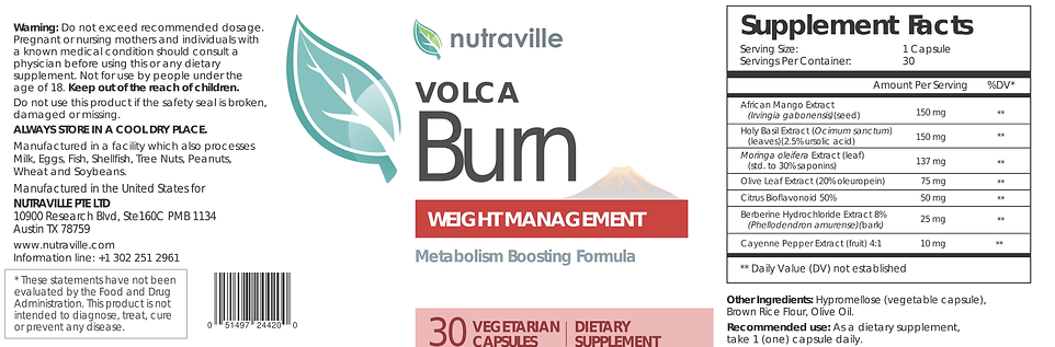 VolcaBurn Dosage