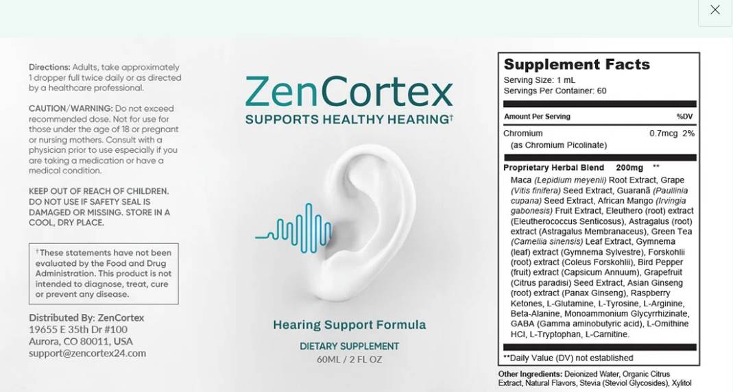 ZenCortex Dosage