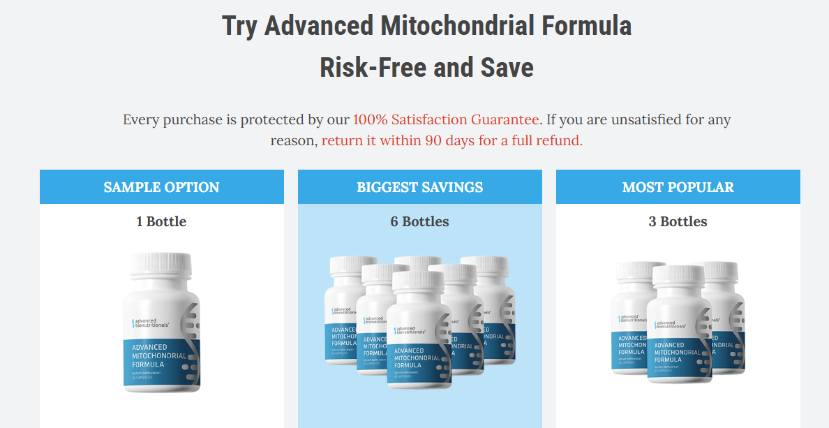 advanced mitochondrial formula ingredients