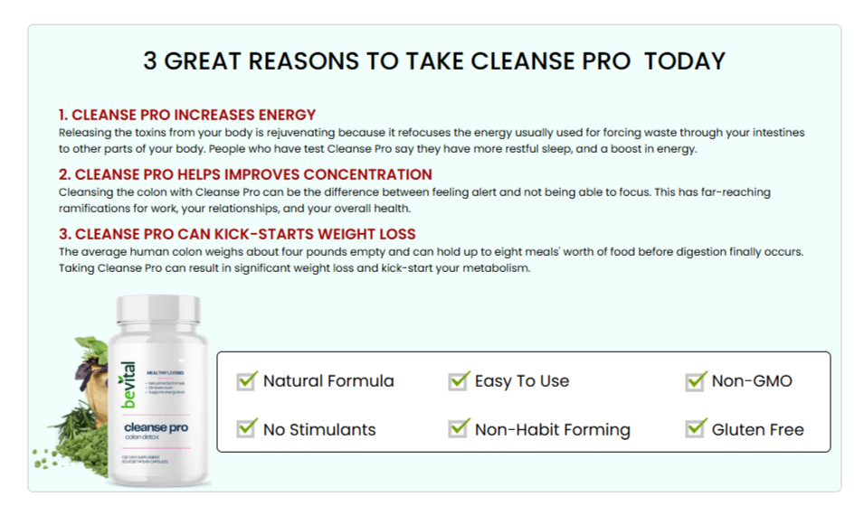bevital cleanse pro dosage