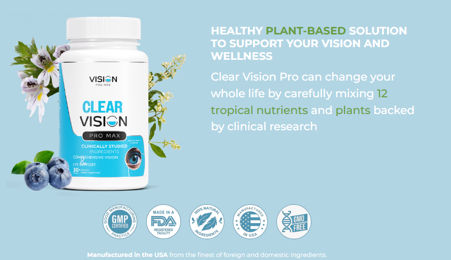 clear vision pro max ingredients