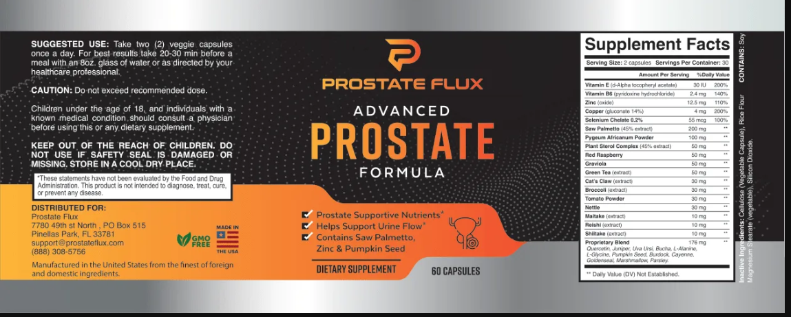 prostate flux ingredients prostate flux ingredients