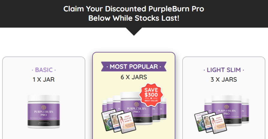 purpleburn pro dosage