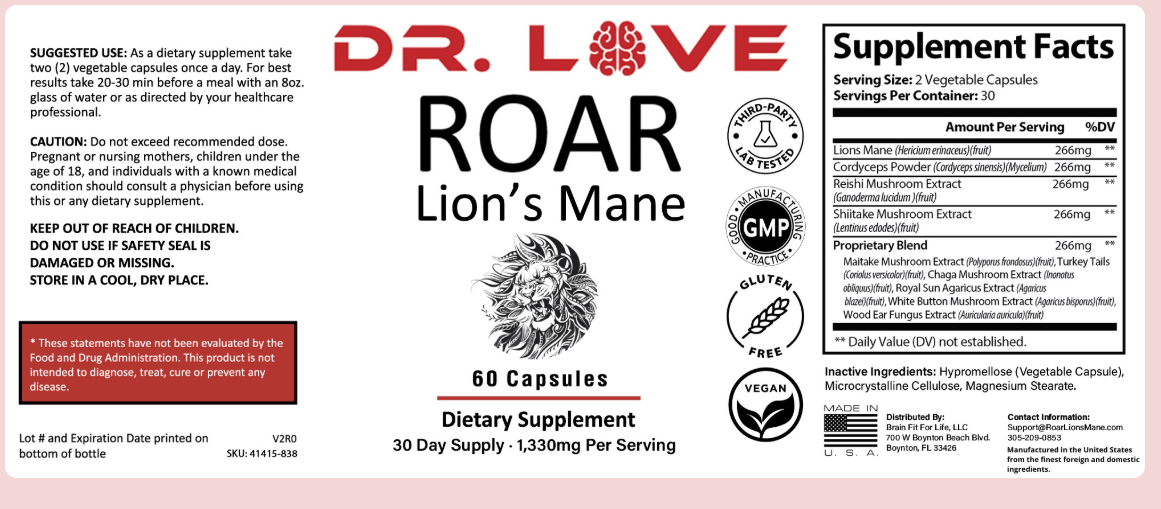 roar lion’s mane side effects