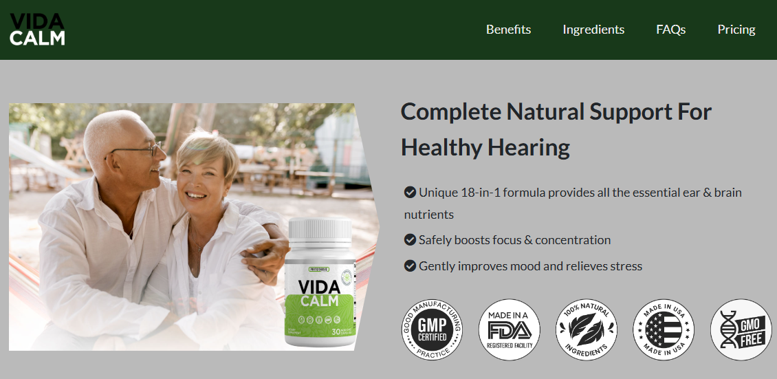 vidacalm ingredients