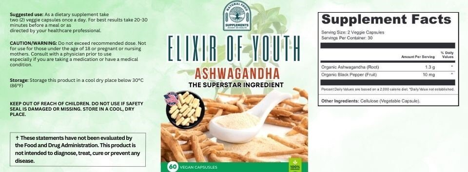 Elixir of Youth Ashwagandha Dosage