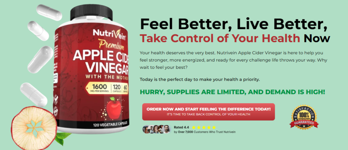 Nutrivein Apple Cider Vinegar Dosage