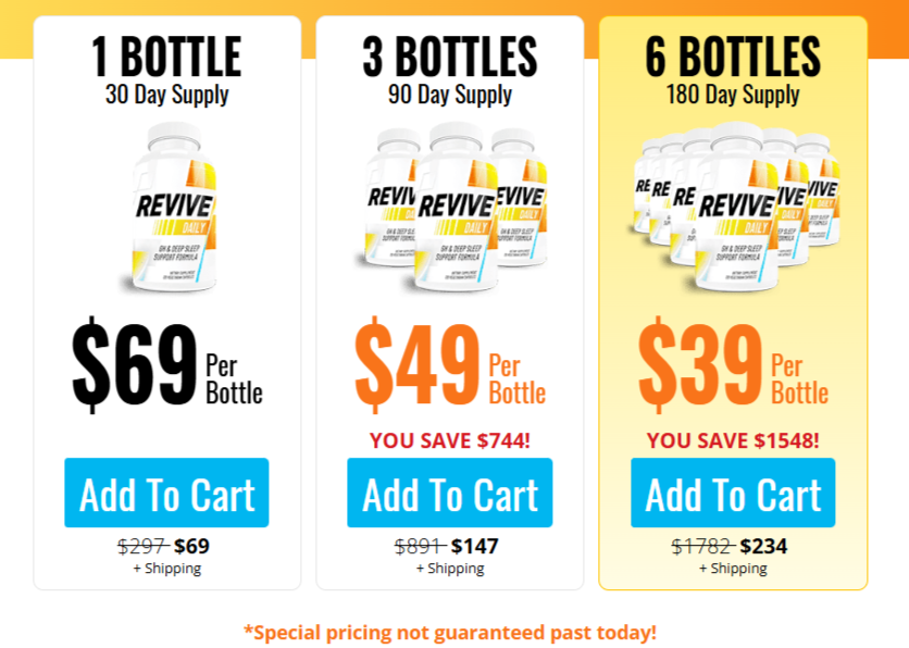 Daily Revive dosage Daily Revive dosage